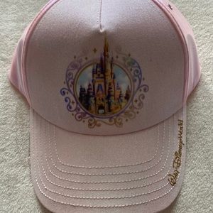 Walt Disney World 50th Anniversary Castle Pink Baseball Cap
